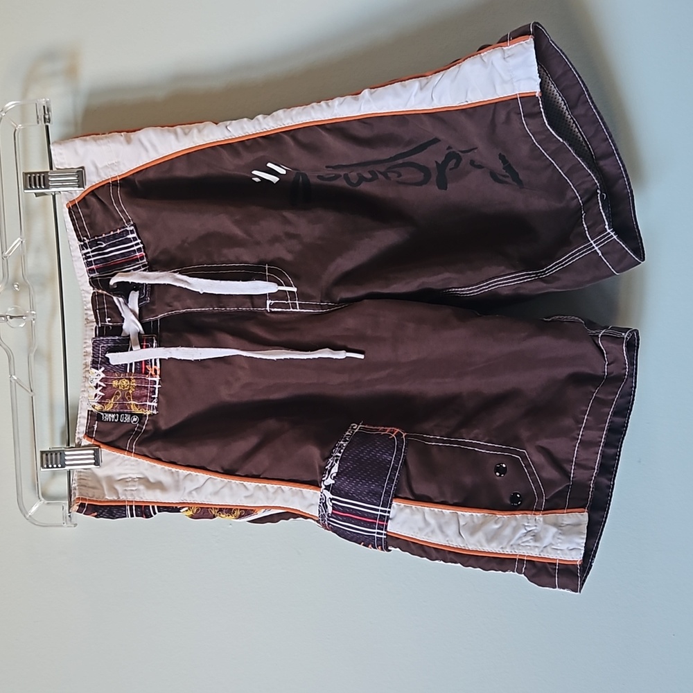 Boy's Size Small Red Camel swim shorts